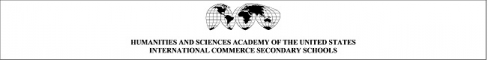 Humanities and Sciences Academy of the United States and International Commerce Secondary Schools logo