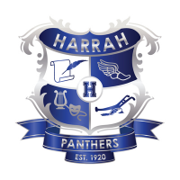 Harrah High School logo