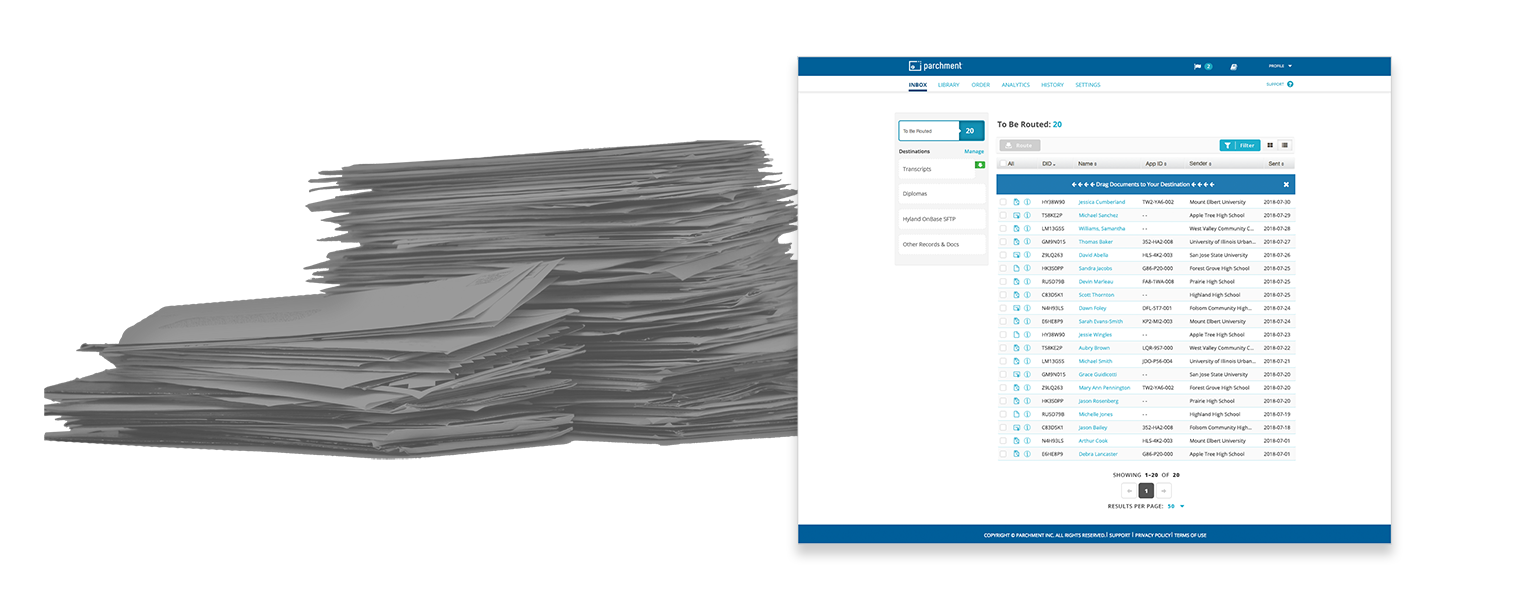 Receive Transcripts & Other Documents Electronically Parchment