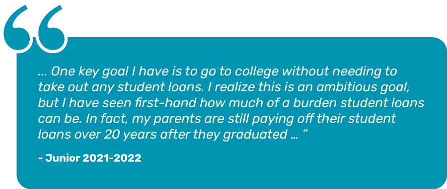 College Scholarship and student loans