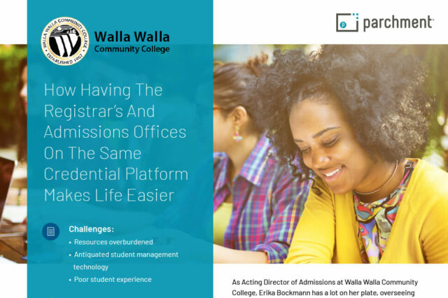 Case Study - Higher Education - Walla Walla Community College - Receive Transcripts and Send Transcripts