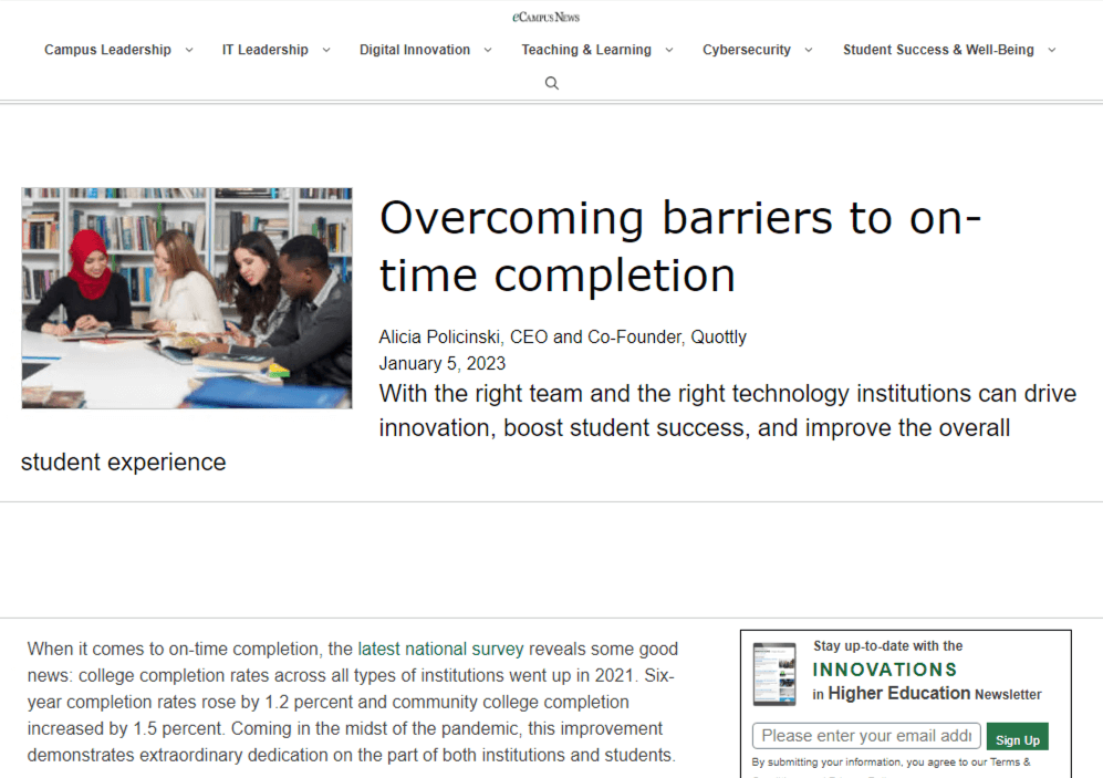 barriers to ontime completion Parchment