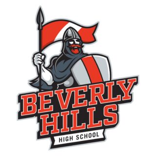 Beverly Hills High School vertical logo