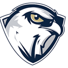 York County Community College logo, eagle only